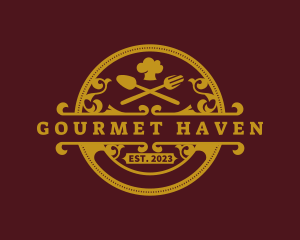 Restaurant Chef Gourmet logo design