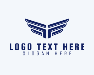 Wings - Modern Wings Company logo design