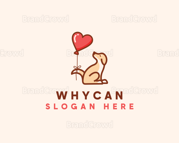 Dog Heart Balloon Logo
