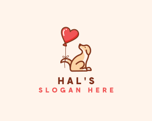 Dog Heart Balloon Logo