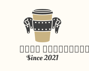 Cappuccino - Film Reel Coffee logo design