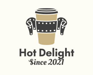 Film Reel Coffee  logo design