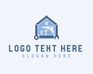 Spirit Level - Home Repair Construction Tools logo design