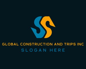 Industrial Construction Business logo design
