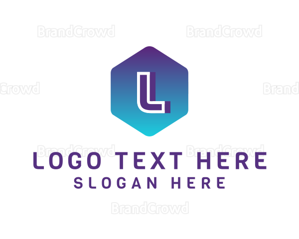 Digital Tech Hexagon Logo