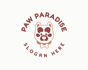 Pet Dog Paw logo design