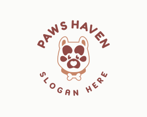 Pet Dog Paw logo design