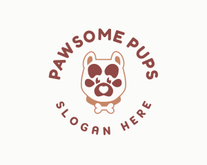 Pet Dog Paw logo design