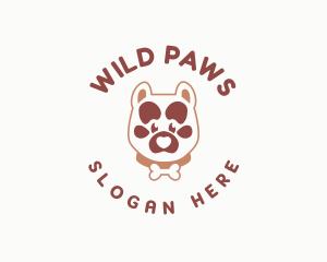 Pet Dog Paw logo design