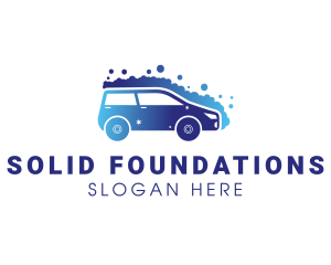 Road Trip - Gradient Car Wash Cleaning logo design