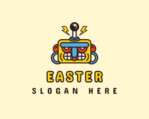 Clan - Robot Game Head logo design