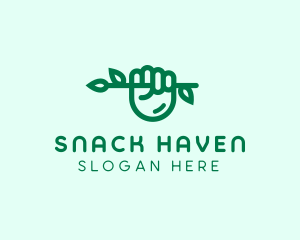 Eco Branch Hand  logo design