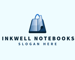 Notebook - Book Shopping Bag logo design