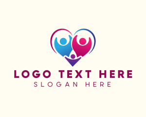 Organization - Family People Heart logo design