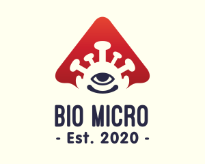 Microbiology - Virus Infection Eye logo design