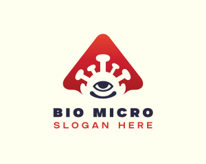 Microbiology - Virus Infection Eye logo design