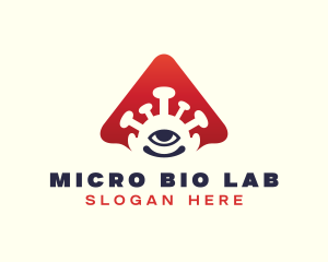 Microbiologist - Virus Infection Eye logo design