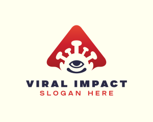 Contagious - Virus Infection Eye logo design