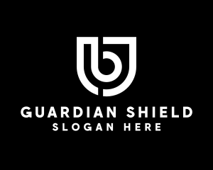 Modern Shield Letter B logo design