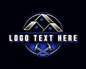 Window - Hammer Roof Construction logo design