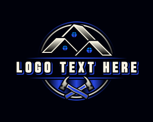 Construction - Hammer Roof Construction logo design