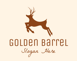 Whiskey - Brown Deer Jump logo design