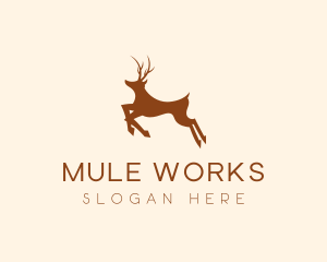 Wild Deer Animal logo design