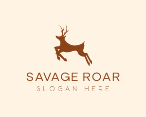 Wild - Wild Deer Animal logo design