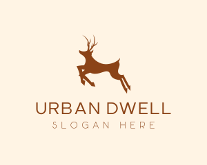 Wild Deer Animal logo design