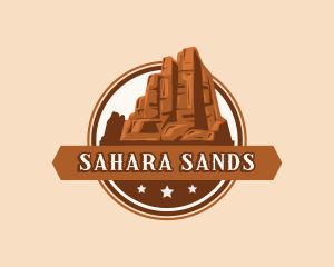 Sahara - Desert Canyon Mountain logo design