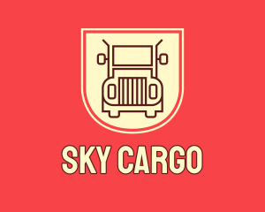 Trailer Truck Transport  logo design