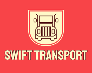 Trailer Truck Transport  logo design