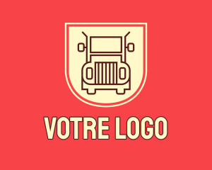 Transportation - Trailer Truck Transport logo design