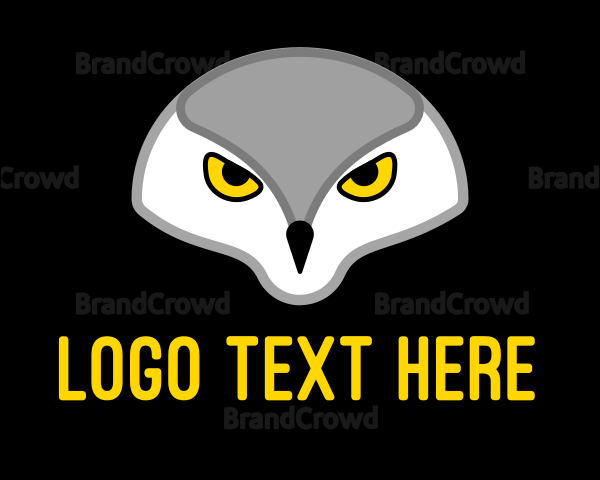 Wild Owl Head Logo