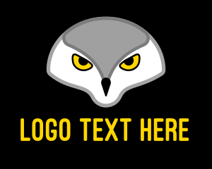 Owl - Wild Owl Head logo design
