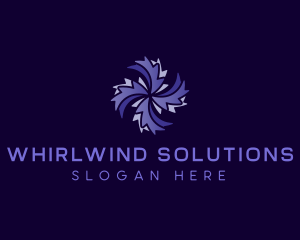 Whirlwind - Fan Ventilation HVAC logo design