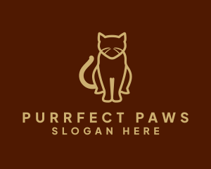 Cat Kitten Animal logo design