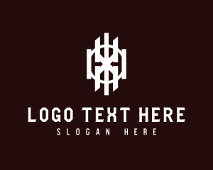 Sportswear - Abstract Tech Letter X logo design