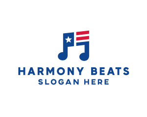 Tune - American Musical Note logo design