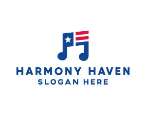 Symphony - American Musical Note logo design