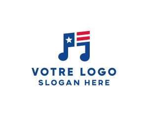 Hymn - American Musical Note logo design