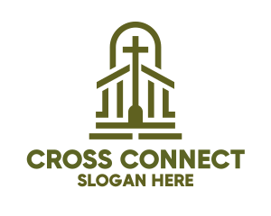 Cross - Christian Chapel Cross logo design