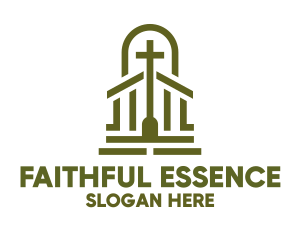 Faith - Christian Chapel Cross logo design
