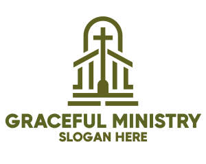 Ministry - Christian Chapel Cross logo design