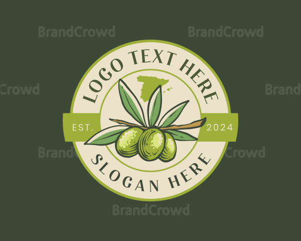 Spain Olive Tree Logo