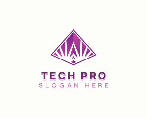 Pyramid Technology Developer logo design