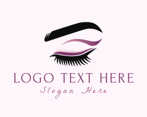 Beauty Blogger - Beauty Eyebrow Eyelashes logo design