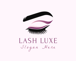 Beauty Eyebrow Eyelashes logo design