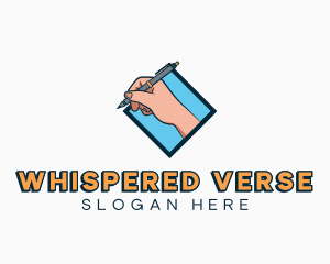 Poetry - Hand Pen Writing logo design