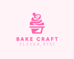 Sweet Cupcake Dessert logo design